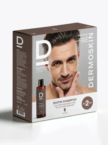 Dermoskin Biotin Şampuan 3 Al 2 Öde Erkek 200 Ml - Resim 3