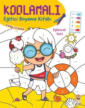 Kodlamalı Eğitici Boyama Kitabı Eğlenceli Tatil KOLEKTİF ürün görseli 1