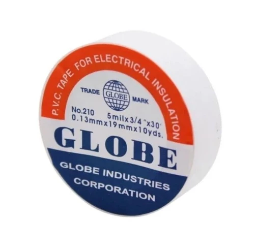 Globe Elektrikçi Bandı İzole Bant 19 x 10Yds Beyaz ürün görseli 1