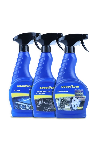 Goodyear Tüm Araçlara Özel 3'Lü Cila Bakım Seti ürün görseli 1