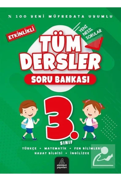 ELEMENT 3.SINIF ETKİNLİKLİ TÜM DERSLER SORU BANKASI ürün görseli 1