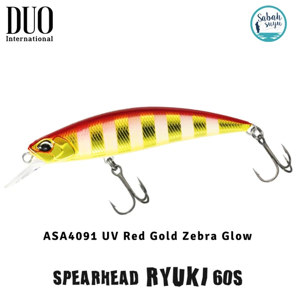 Duo Spearhead Ryuki 60S ASA4091 UV Red Gold Zebra Glow ürün görseli 1
