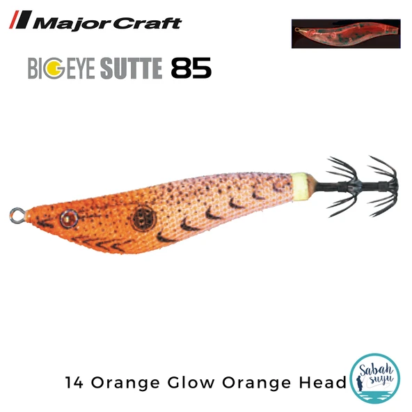 Major Craft Kalamar Zokası BES-85 14 Orange Glow Orange Head ürün görseli 1