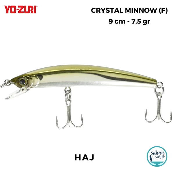 Yozuri Crystal Minnow F 1123 9cm 7.5gr Sahte Balık HAJ ürün görseli 1