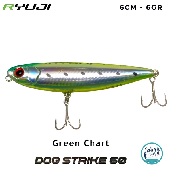 Ryuji Dog Strike 6cm 6gr Green Chart ürün görseli 1