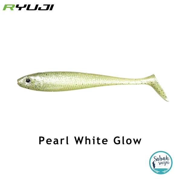 Ryuji Panic Shad 9cm 5.5gr Silikon Balık (3 Adet) Pearl White Glow ürün görseli 1