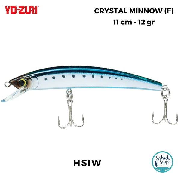 Yozuri Crystal Minnow F 1124 11cm 12gr Sahte Balık HSIW ürün görseli 1