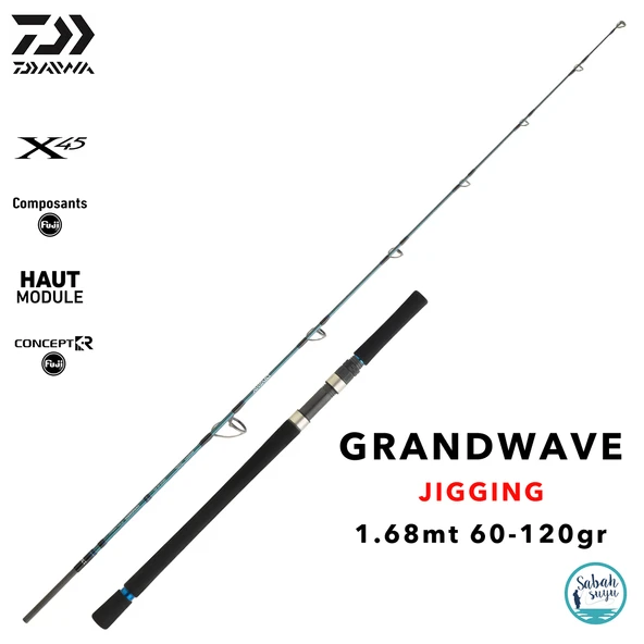 Daiwa Grandwave 1.68mt 60-120gr (S2P) Jigging Kamış ürün görseli 1