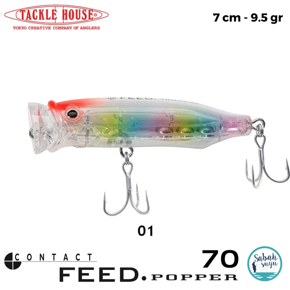 Tackle House Feed Popper 70 70mm 9.5gr No:01 ürün görseli 1