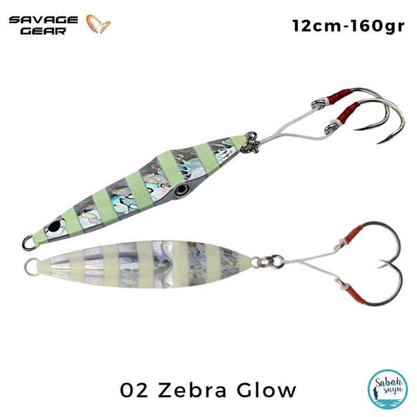 Savage Gear Squish Jig 12cm 160gr 02 Zebra Glow ürün görseli 1