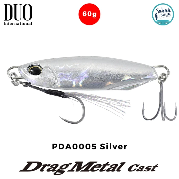 Duo Drag Metal Cast Jig 60gr. PDA0005 Silver ürün görseli 1