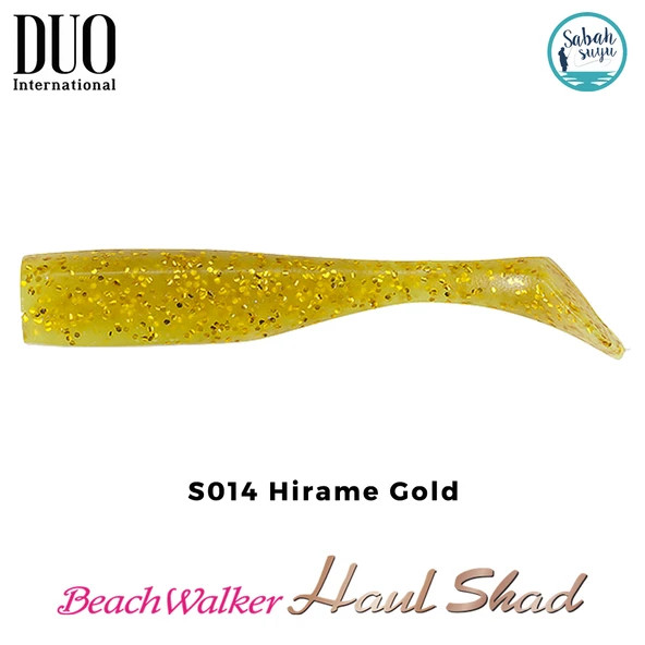 Duo Beach Walker Haul Shad Silikon Kuyruk 9.5 cm S014 Hirame Gold ürün görseli 1