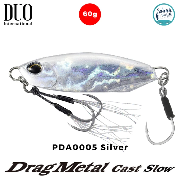 Duo Drag Metal Cast Slow Jig 60gr. PDA0005 Silver ürün görseli 1