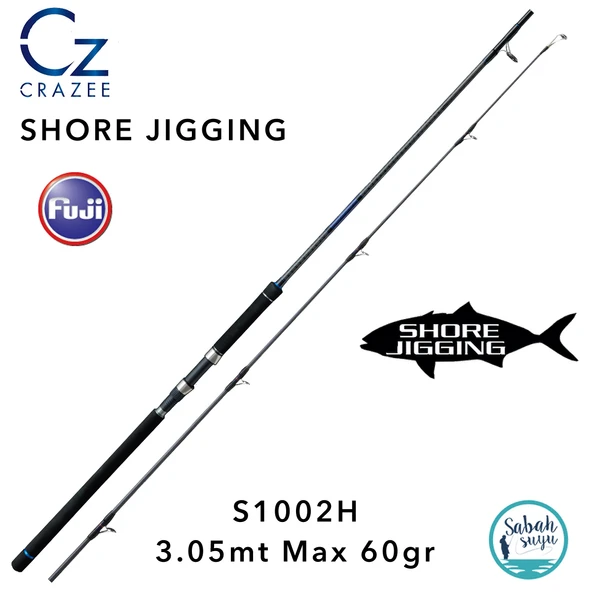 Crazee S1002H 3.05cm Max.60gr (2P) Shore Jigging Kamış ürün görseli 1