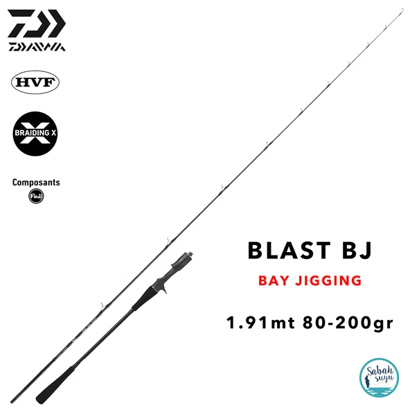 Daiwa Blast BJ 1.91mt 80-200gr (S2P) Tetikli Jigging Kamış ürün görseli 1