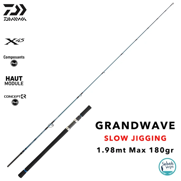 Daiwa Grandwave 1.98mt Max 180gr (S2P) Slow Jigging Kamış ürün görseli 1