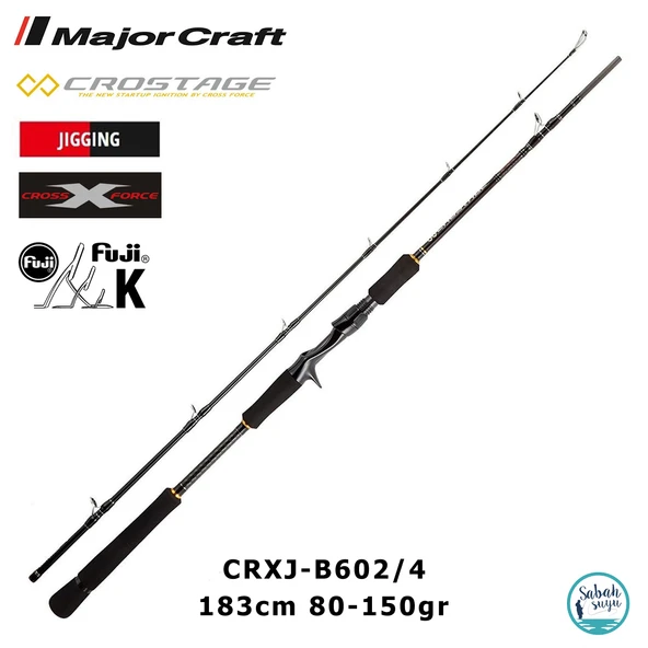 Major Craft Crostage CRXJ-B602/4 183cm 80-150gr (2P) Tetikli Jigging Kamış ürün görseli 1
