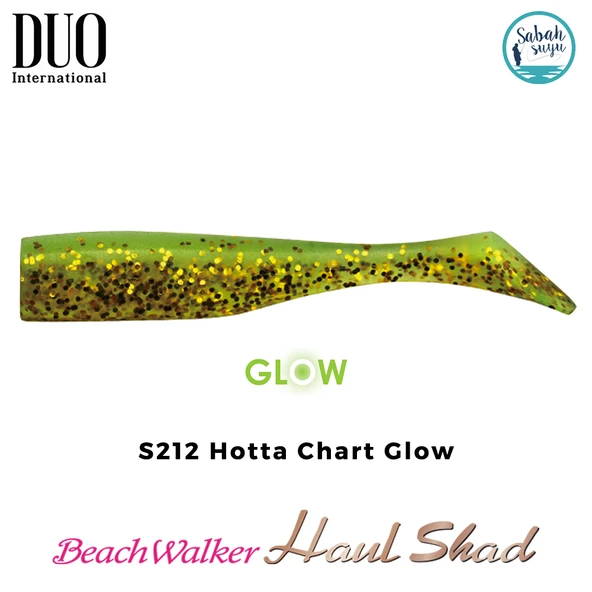 Duo Beach Walker Haul Shad Silikon Kuyruk 9.5 cm S212 Hotta Chart Glow ürün görseli 1