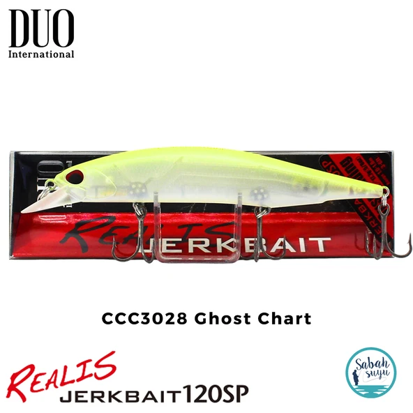Duo Realis Jerkbait 120SP CCC3028 Ghost Chart ürün görseli 1