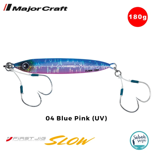 Major Craft First Jig Slow FJSW-180gr #04 Blue Pink (UV) ürün görseli 1