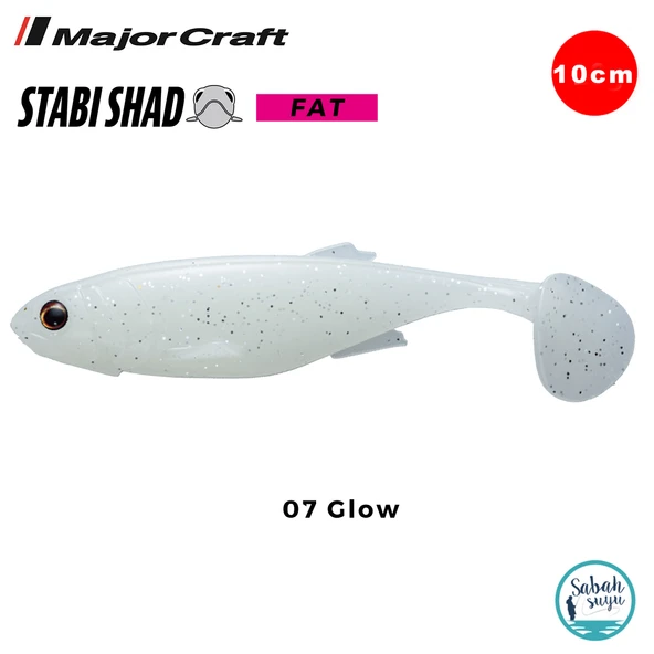 Major Craft Stabi Shad Fat 10cm Silikon Balık #07 Glow ürün görseli 1