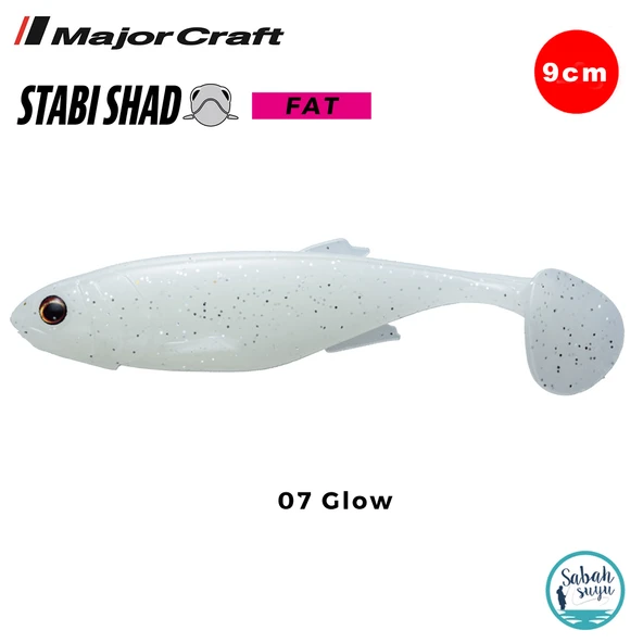 Major Craft Stabi Shad Fat 9cm Silikon Balık #07 Glow ürün görseli 1