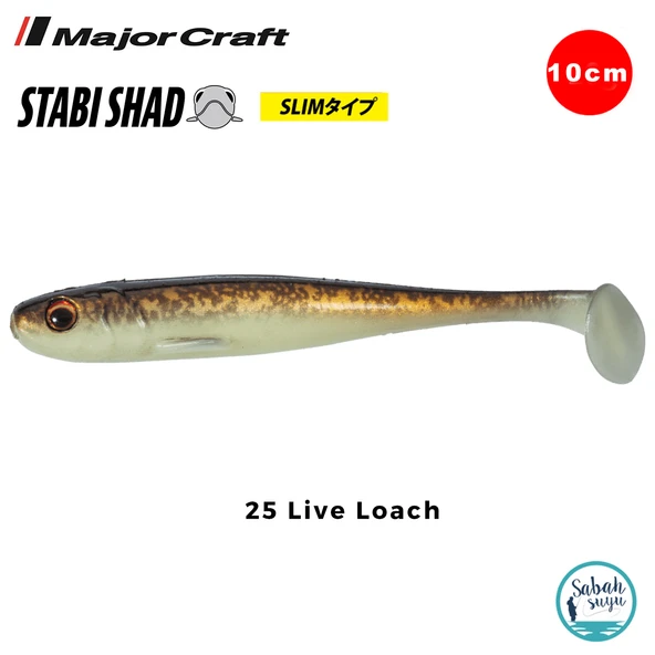 Major Craft Stabi Shad Slim 10cm Silikon Balık #25 Live Loach ürün görseli 1