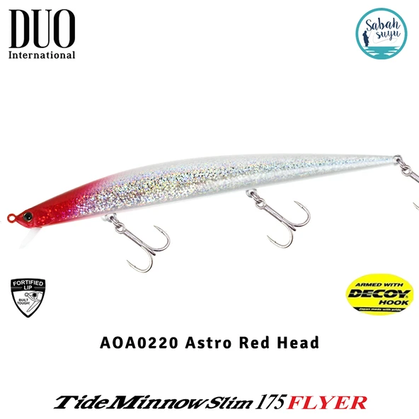 Duo Tide Minnow Slim 175 FLYER AOA0220 Astro Red Head ürün görseli 1