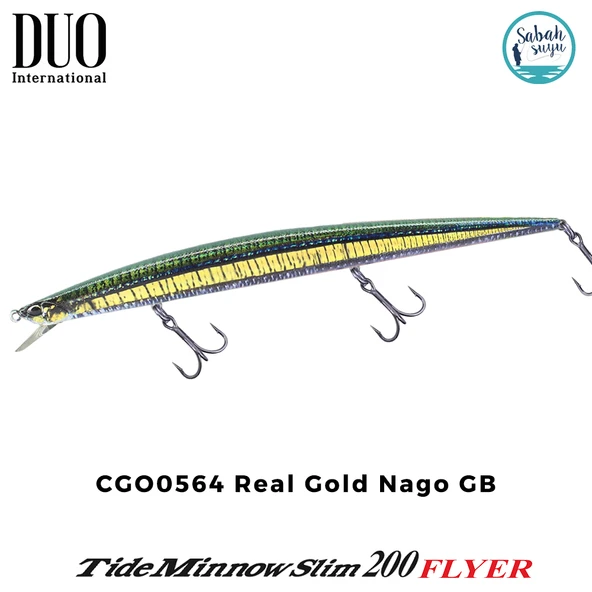 Duo Tide Minnow Slim 200 FLYER CGO0564 Real Gold Nago GB ürün görseli 1
