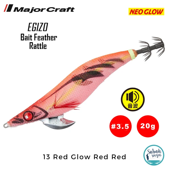 Major Craft Kalamar Zokası EBFO-3.5 20gr #13 Red Glow Red Red ürün görseli 1