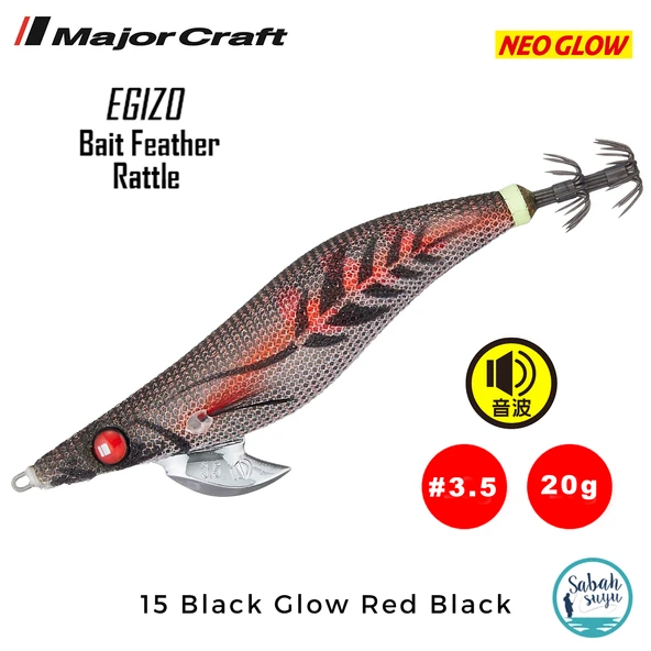 Kalamar Zokası EBFO-3.5 20gr #15 Black Glow Red Black