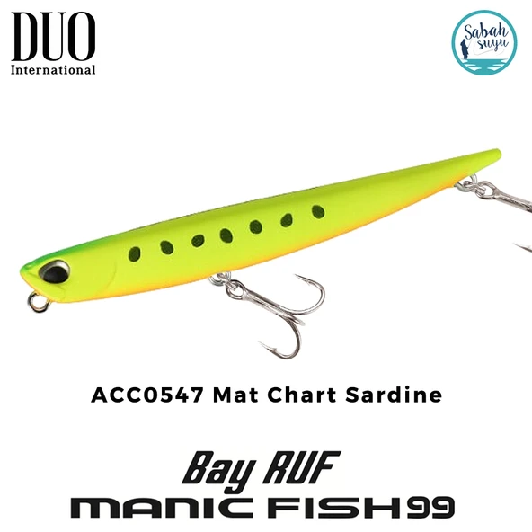 Duo Bay Ruf Manic Fish 99 ACC0547 Mat Chart Sardine ürün görseli 1