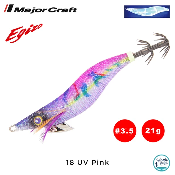 Major Craft Egi Sutte Kalamar Zokası EGZ-3.5 21gr #18 UV Pink ürün görseli 1
