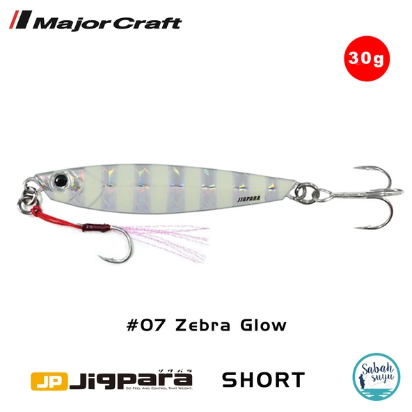 Major Craft Jigpara Short JPS-30gr 70mm #07 Zebra Glow ürün görseli 1