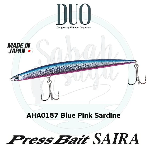 Duo Press Bait Saira 175 AHA0187 Blue Pink Sardine ürün görseli 1