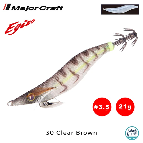 Major Craft Egi Sutte Kalamar Zokası EGZ-3.5 21gr #30 Clear Brown ürün görseli 1