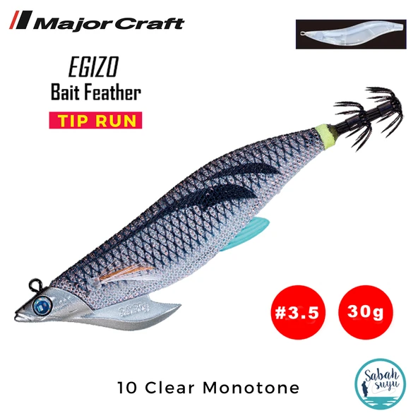 Major Craft Kalamar Zokası EBFT-3.5 30gr #10 Clear Monotone ürün görseli 1