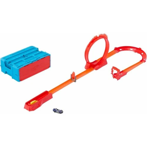 Hot Wheels Track Builder Alev Temalı Akrobasi Seti HMC04 - Resim 2