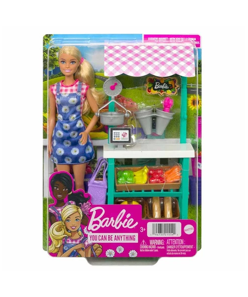 Barbie Çiftçi Pazarı Oyun Seti HCN22 ürün görseli 1