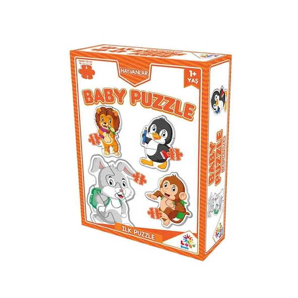 Laço Kids Baby Bebek Puzzle Hayvanlar Seti 4'lü LC7225 ürün görseli 1
