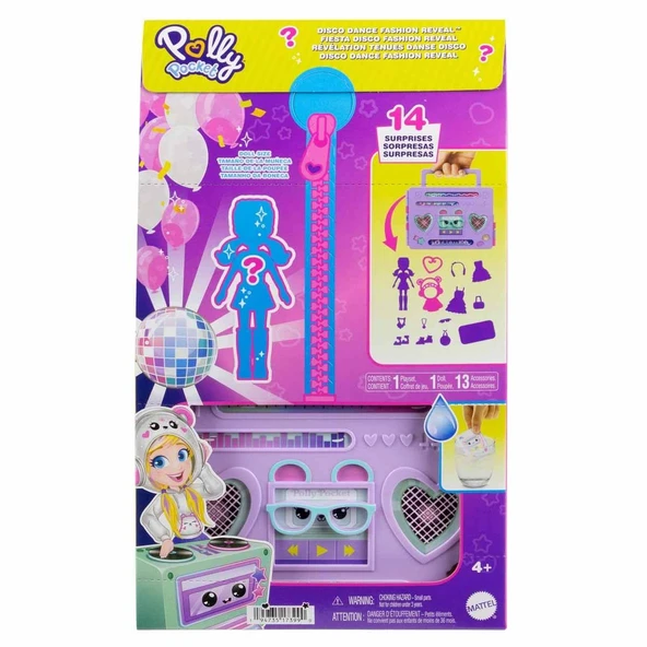 Polly Pocket Disko Dansı Eğlenceli Kıyafetler Oyun Seti HRD65 ürün görseli 1