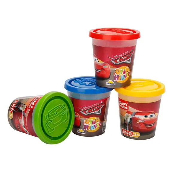 Crafy Cars 4'lü Oyun Hamuru 560 g ürün görseli 1
