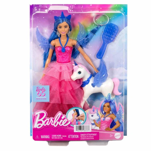 Barbie Mavi Saçlı Prenses Bebek HRR16 ürün görseli 1