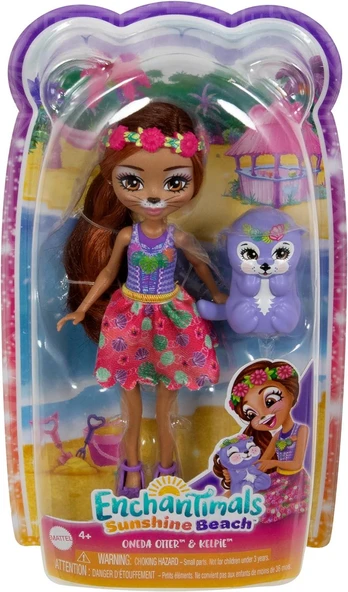 Enchantimals Karakter Bebekler FNH22 HXB98 Oneda Otter & Kelpie ürün görseli 1