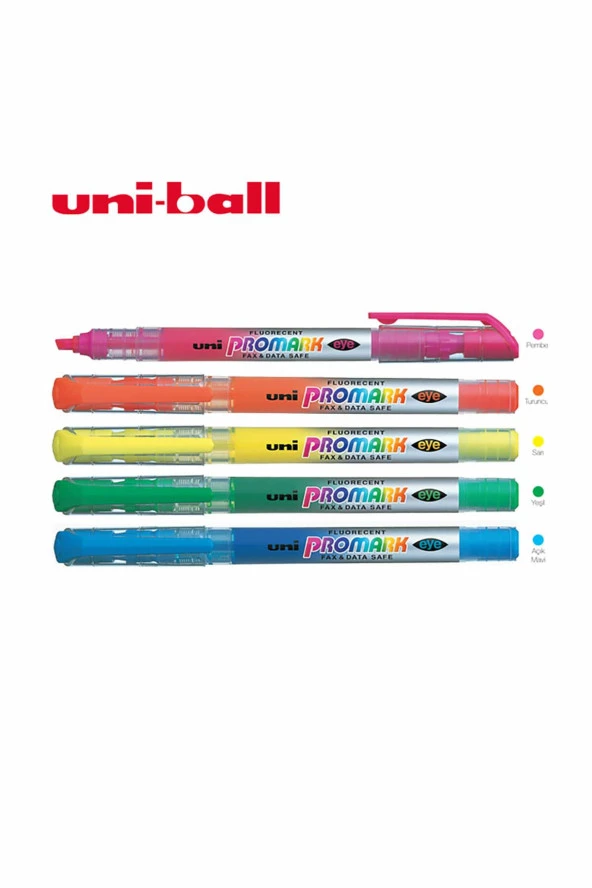 Uni-Ball Fosforlu Kalem Promark Eye Cep Tipi Sarı USP-105 ürün görseli 1