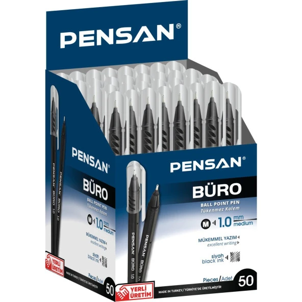 Pensan Tükenmez Kalem Büro 1.0 MM Siyah 50 Lİ 2270 ürün görseli 1