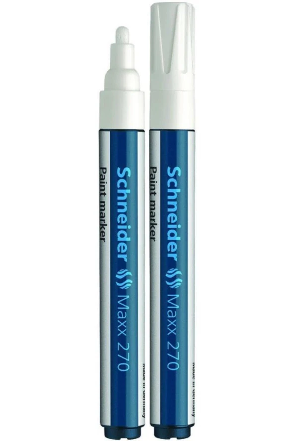 Schndeir Schneider Permanent Markör Boya Kalemi Maxx 1-3 Mm Beyaz 270 (10 Lu Paket) ürün görseli 1