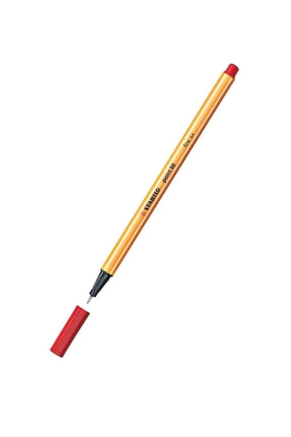 Stabilo Keçe Uçlu İnce Kalem 88 Point 0.4 MM Kırmızı 88/40 (10 Lu Kutu) ürün görseli 1