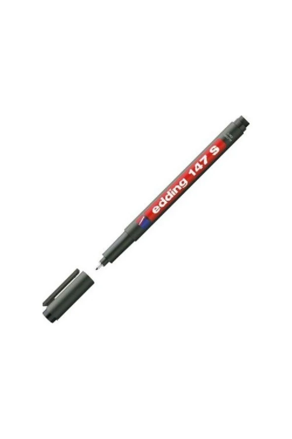 Edding (E-147S) Asetat Kalemi-Silgili Siyah 10 Lu ürün görseli 1