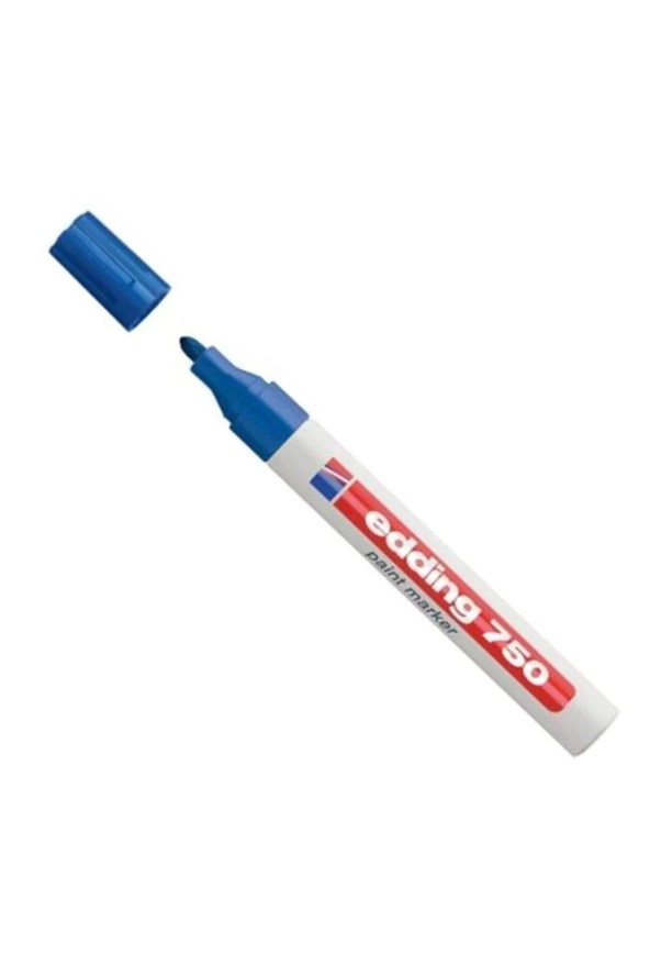Edding 750 Markör Dekor Boya Kalemi 2-4 Mm Mavi Yuvarlak Uçlu (10 Lu Paket) ürün görseli 1